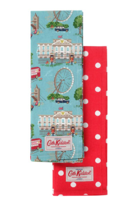 Red tea towels from Cath Kidston