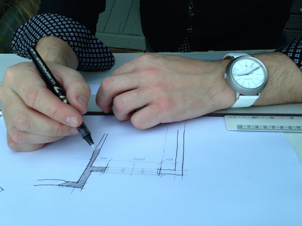 Architect drawing