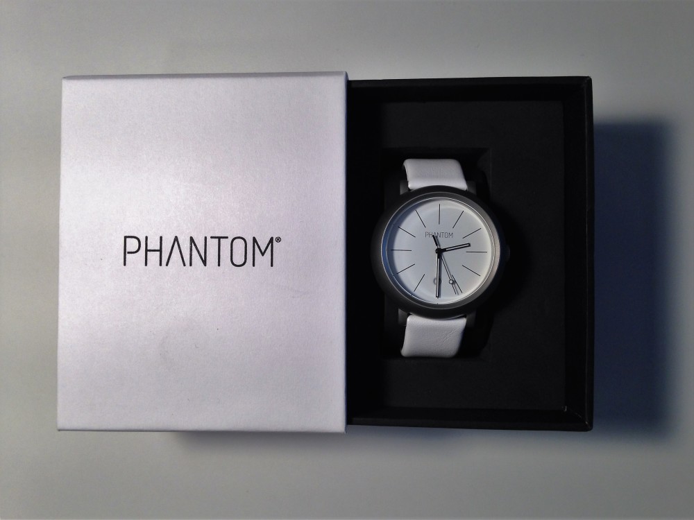 White phantom timepiece