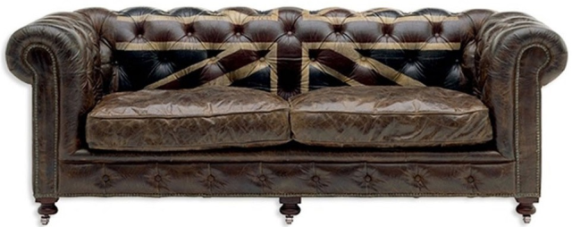 Union Jack Leather Sofa