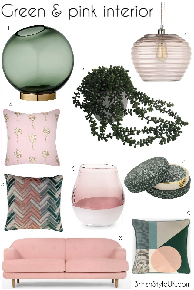 Pink and green interior ideas