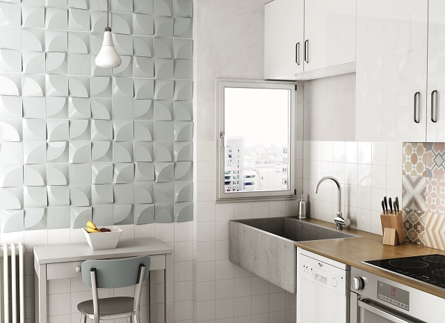 3D Curve tile by The Baked Tile Company