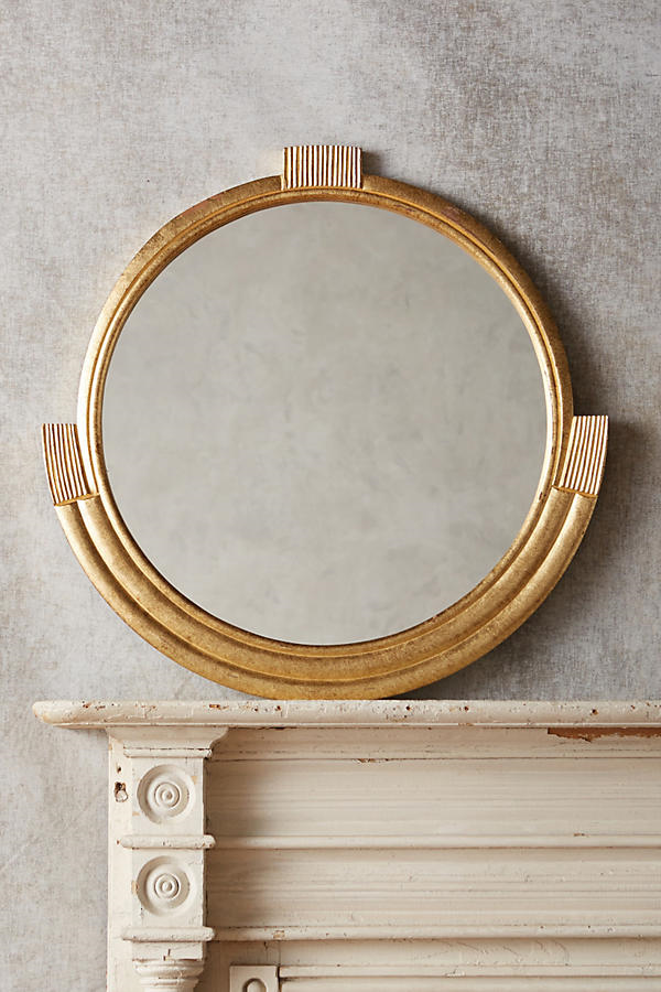 Eclectic round mirror