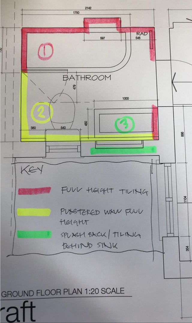 Small Family bathroom design