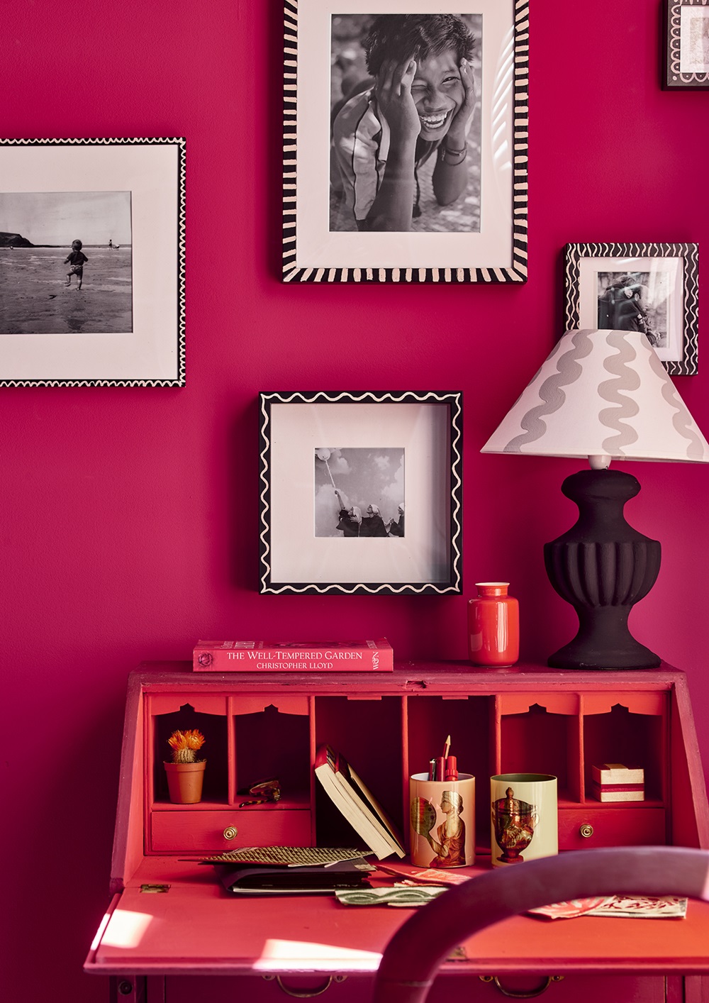 Capri Pink Wall Paint, Chalk Paint In Emperor's Silk, Capri Pink, Athenian Black And Chicago Grey