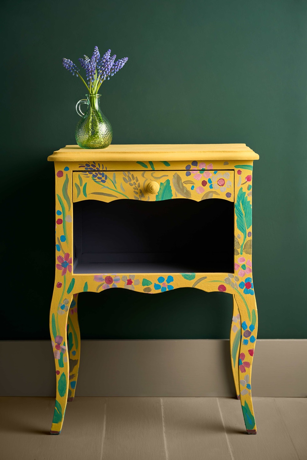 Yellow Botanical Cabinet By Annie