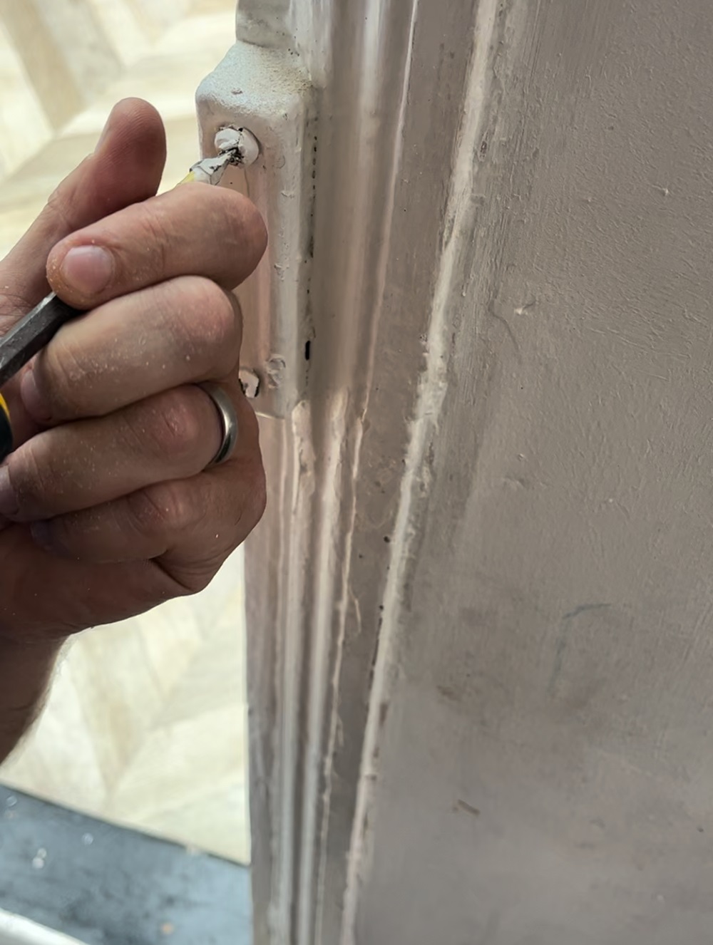 Renovating a wooden door