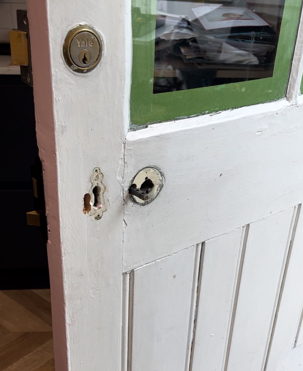 Renovating a wooden door