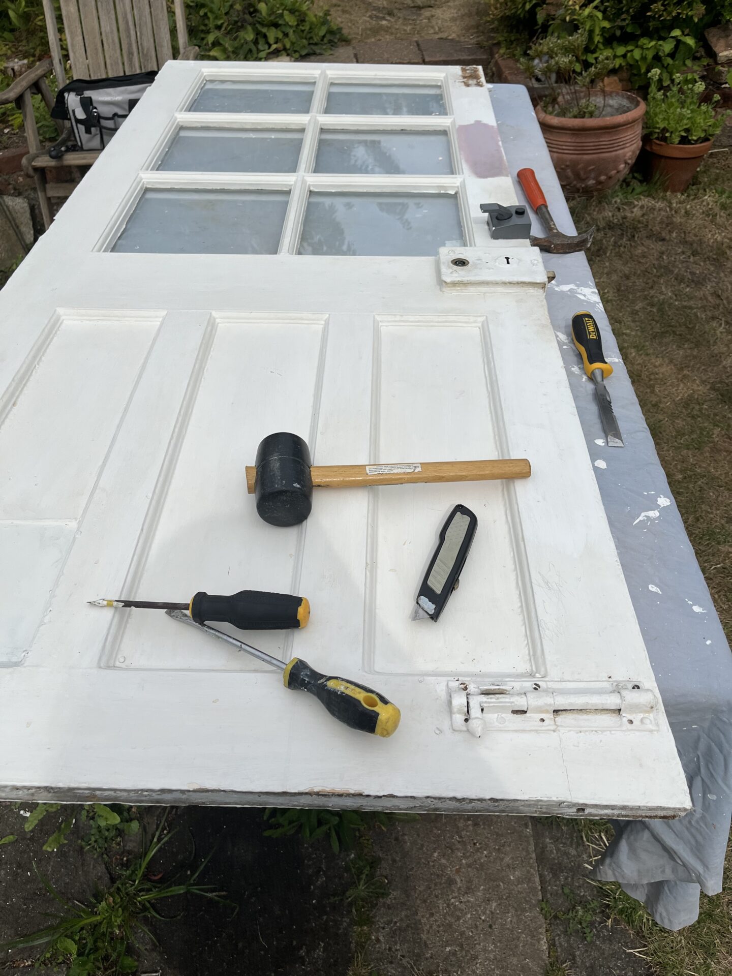 renovating a wooden door