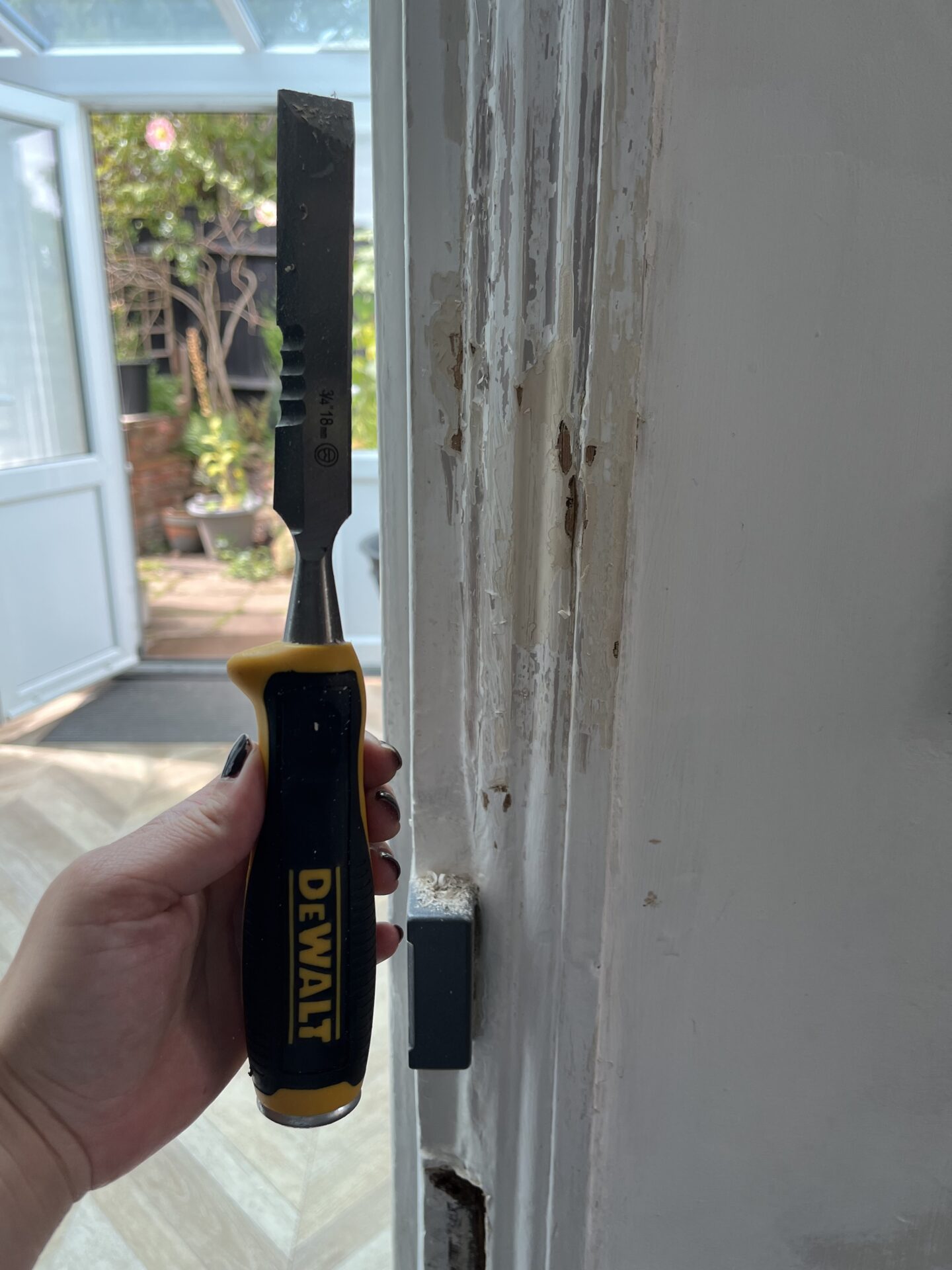 renovating a wooden door