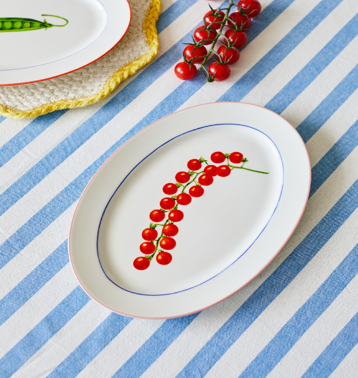 Red and pale blue interior 5